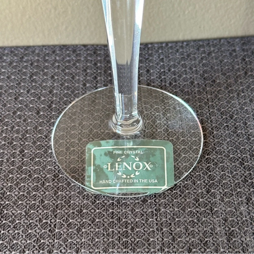 Lenox Clarity Goblet vintage NWT fine crystal glass water wine 7 3/4” height